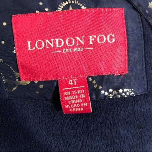 London Fog Toddler Girls Size 4T Constellation Hooded Zip Up Jacket - Picture 7 of 9